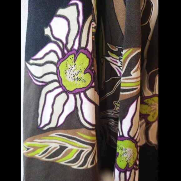 Flouncy A-Line Multicolour Floral Patterned Skirt, Size 11 - Picture 3 of 8